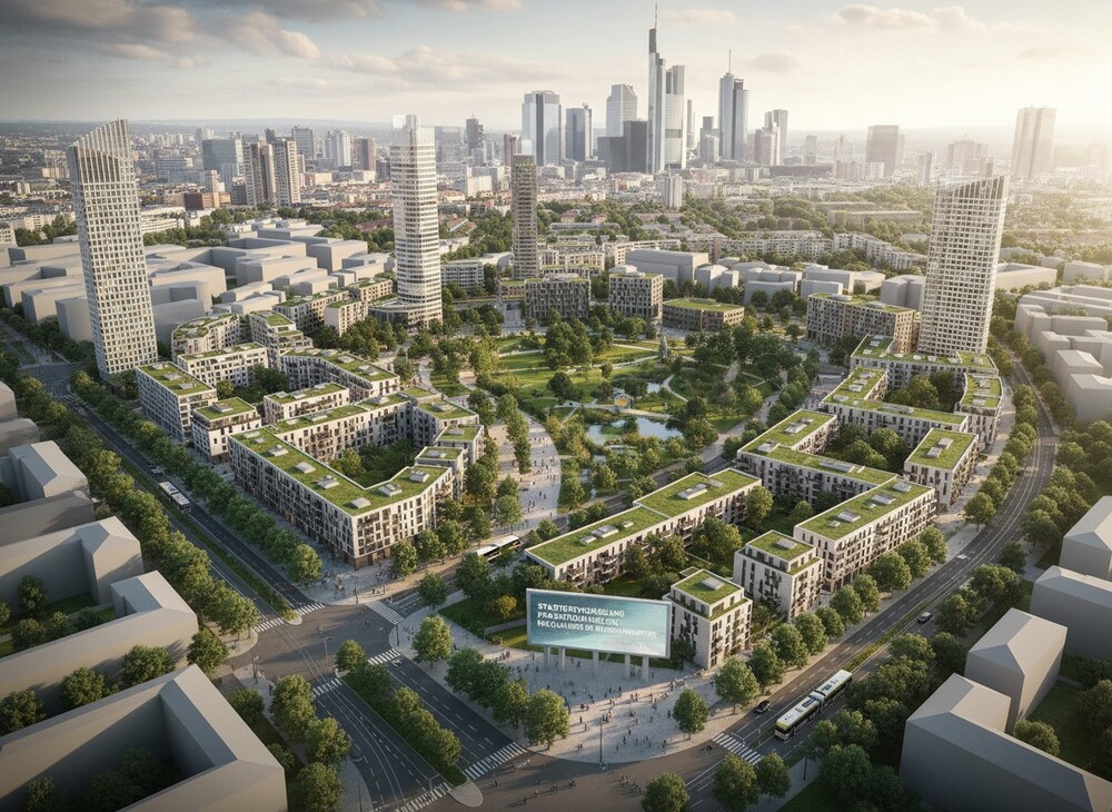 Stadtentwicklung Frankfurt: Neuer Stadtteil der Quartiere im Nordwesten