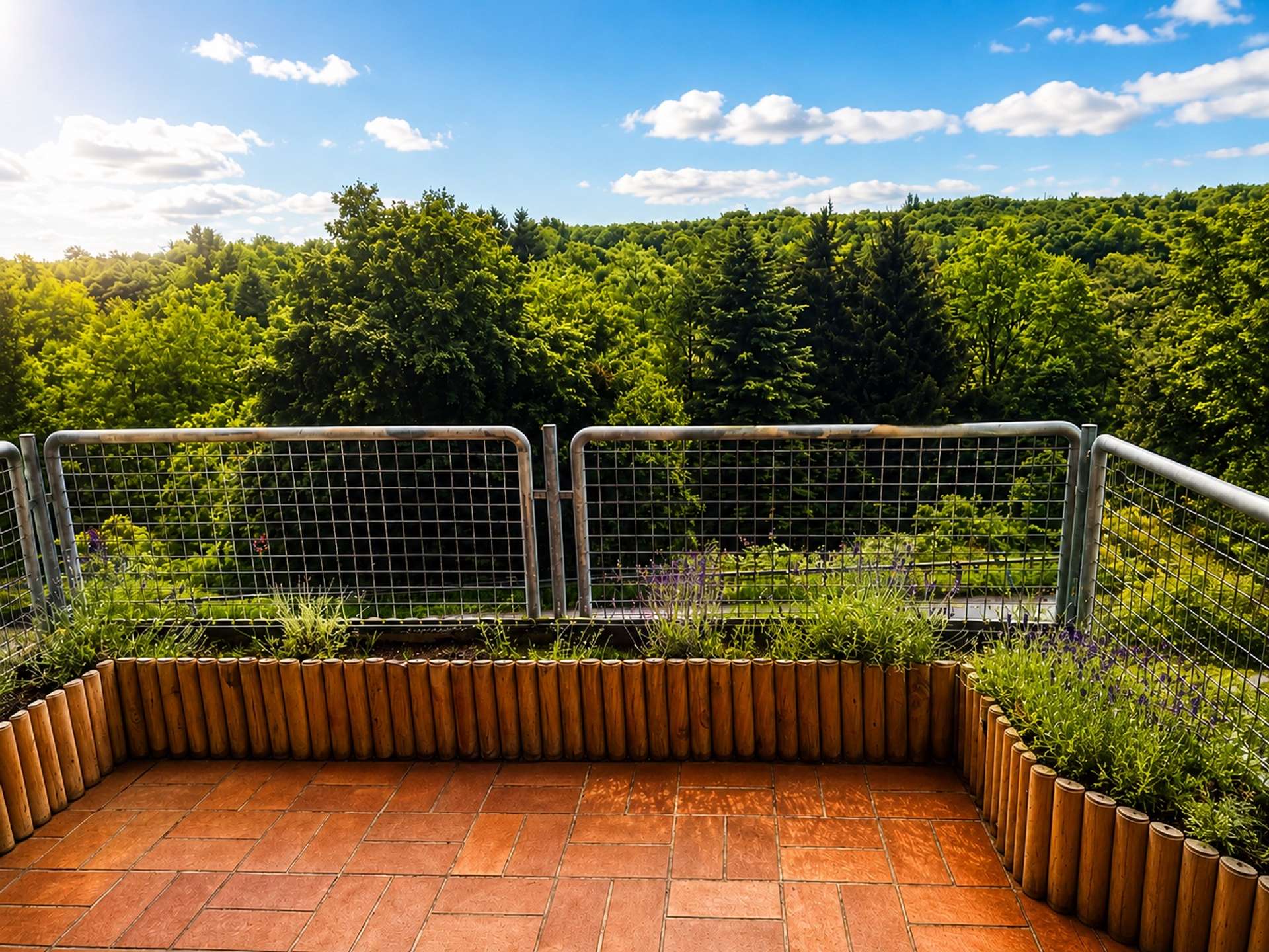 Ausblick Balkon