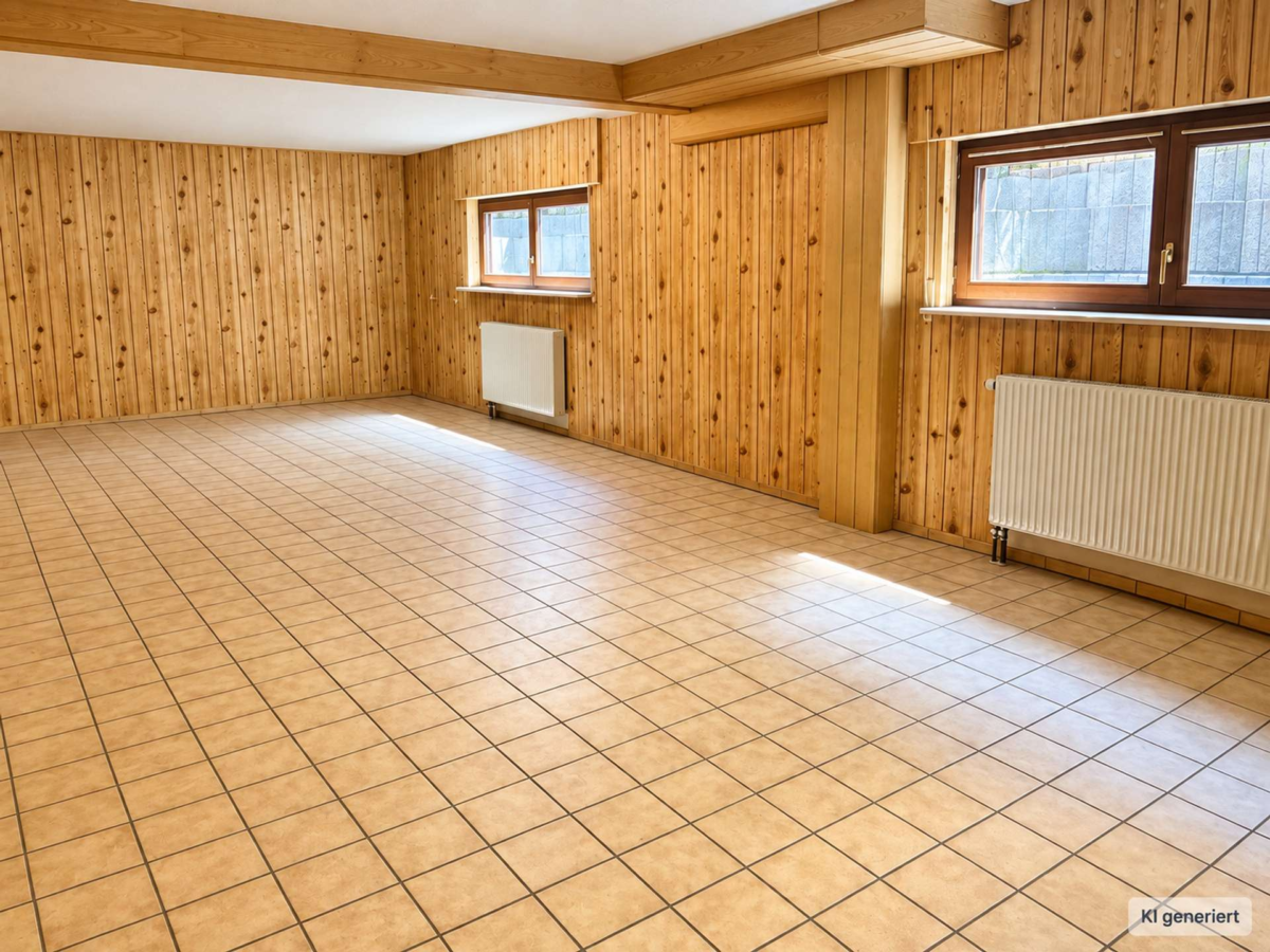 Heller Hobby- und Fitnessraum
