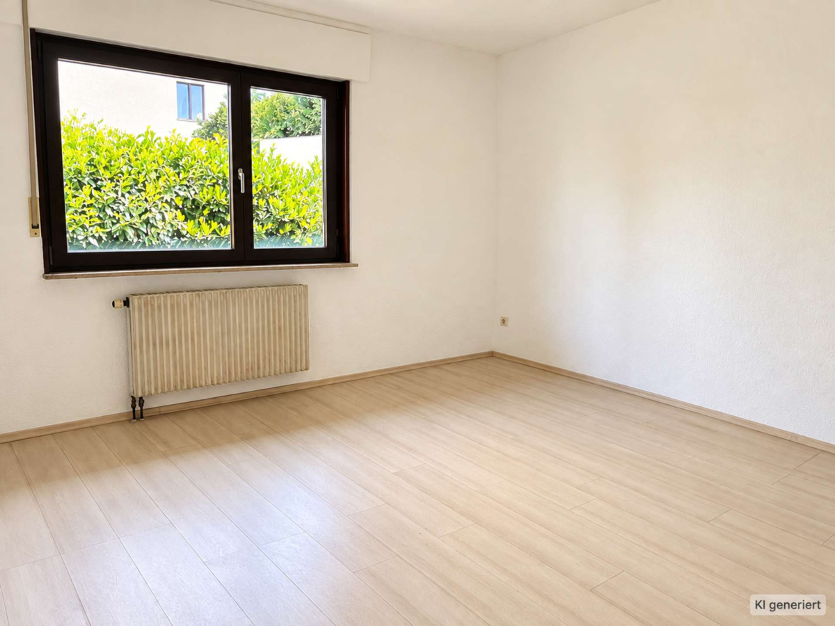Helles Schlafzimmer mit Blick